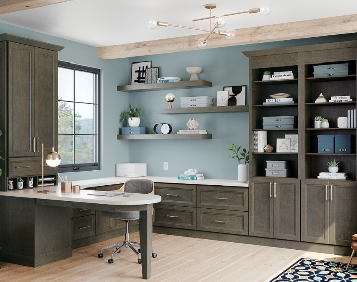 Custom cabinetry in a closet